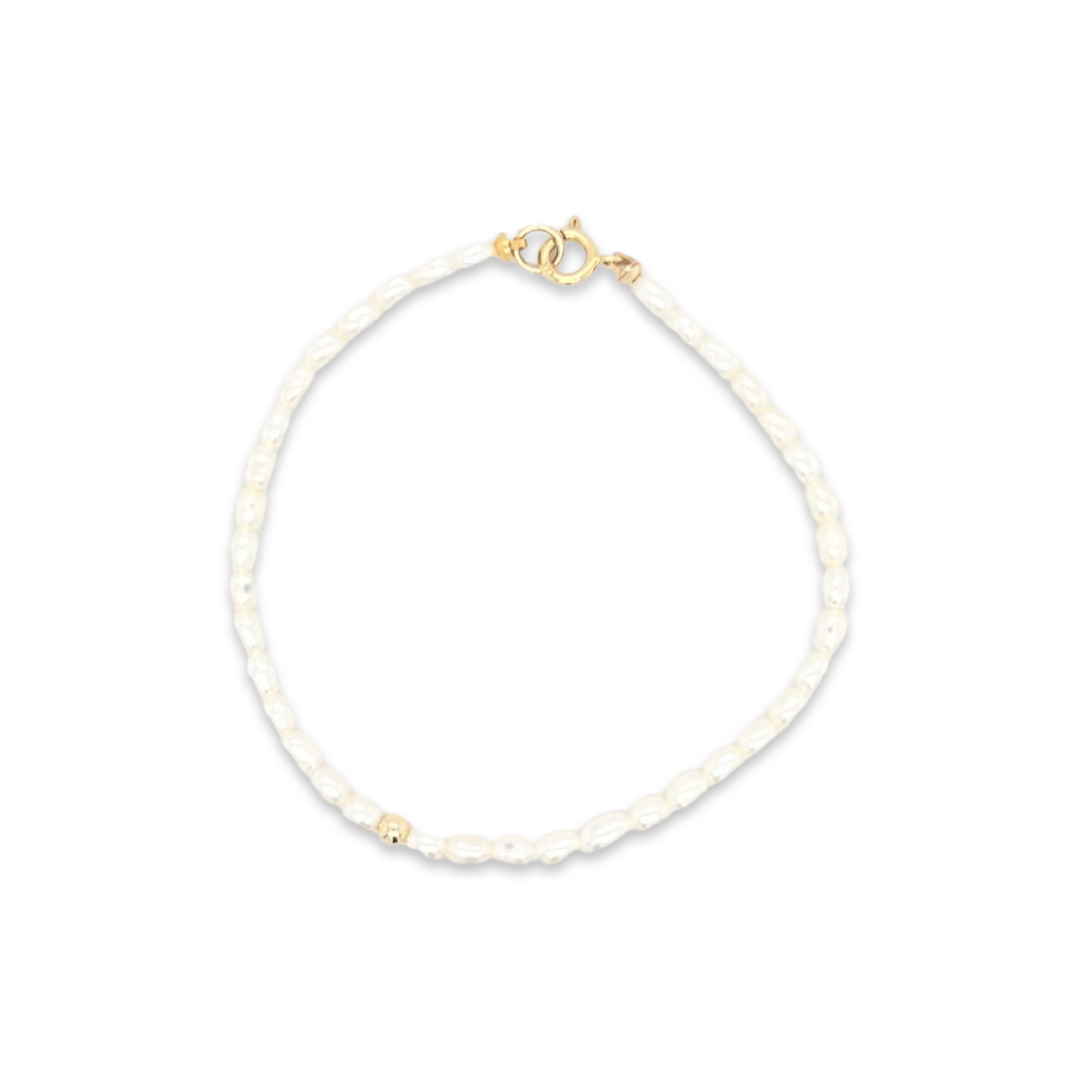 ブレスレット Numbering Ribbon Pearl Bracelet #9931 4BFT313 DIY Pearl and Ribbon Bracelet | Class and Creation