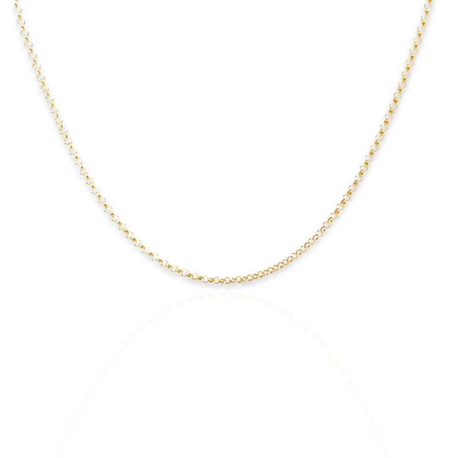 14K Gold 2.50mm Rolo Chain Necklace