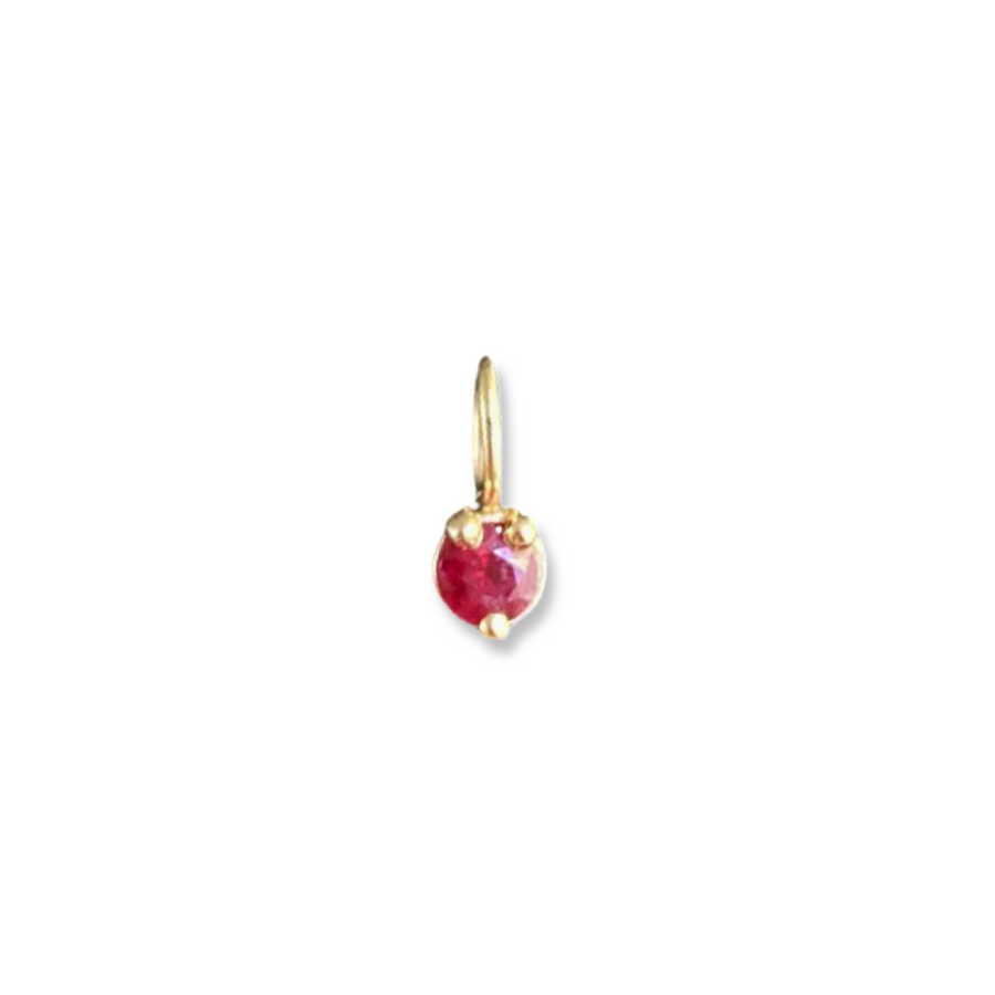 14K Gold Birthstone Charms