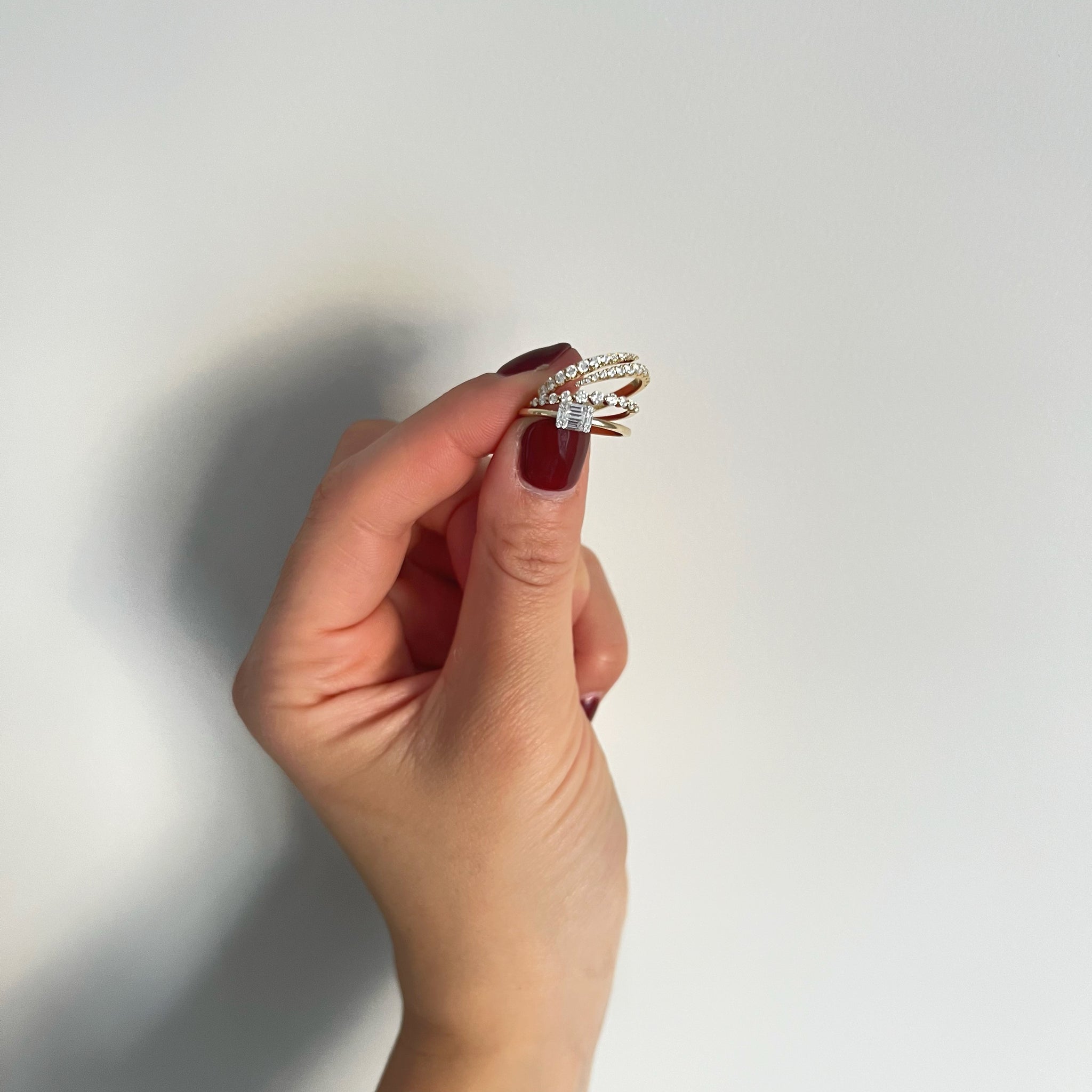 【wingbling】[14kGold] Sunny Simple Ring Swing Ring