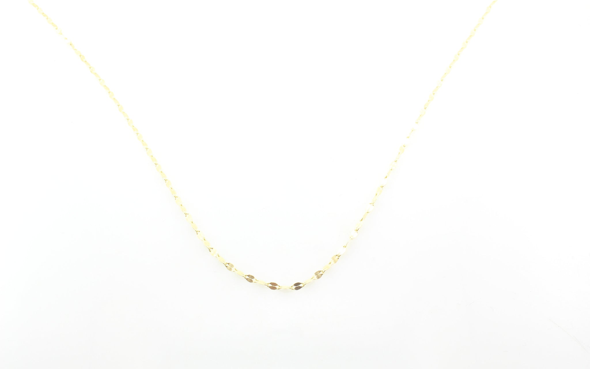 【14K】ドーターズジュエリー Sparkle chain necklace 14K Gold Sparkle Chain Necklace / Diamond Cut Gold Necklace