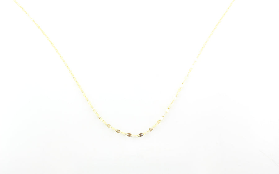 14K Gold Twisted Sparkle Chain Necklace