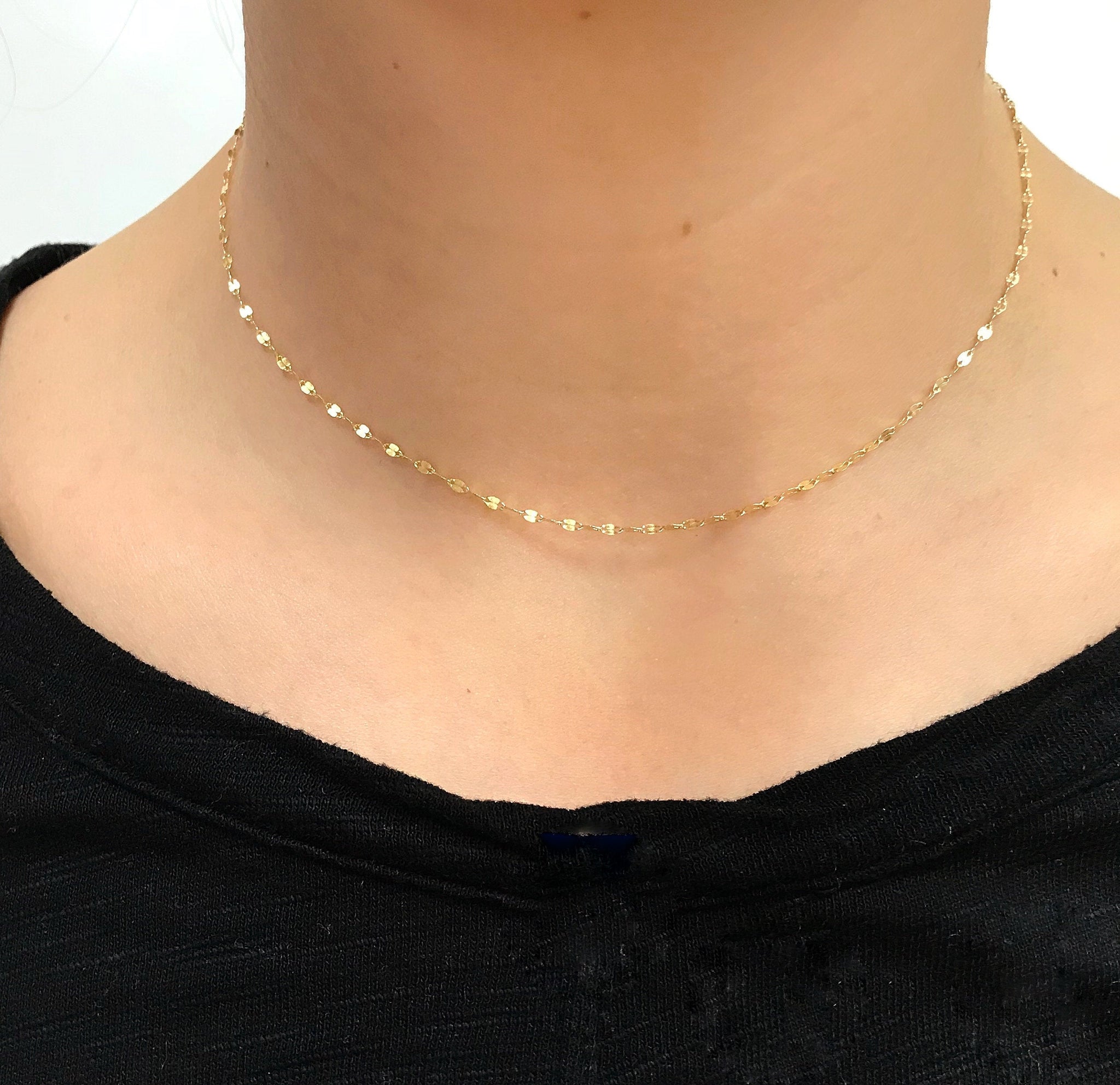 【14K】ドーターズジュエリー Sparkle chain necklace 14K] Sparkle chain necklace - DAUGHTERS JEWELRY