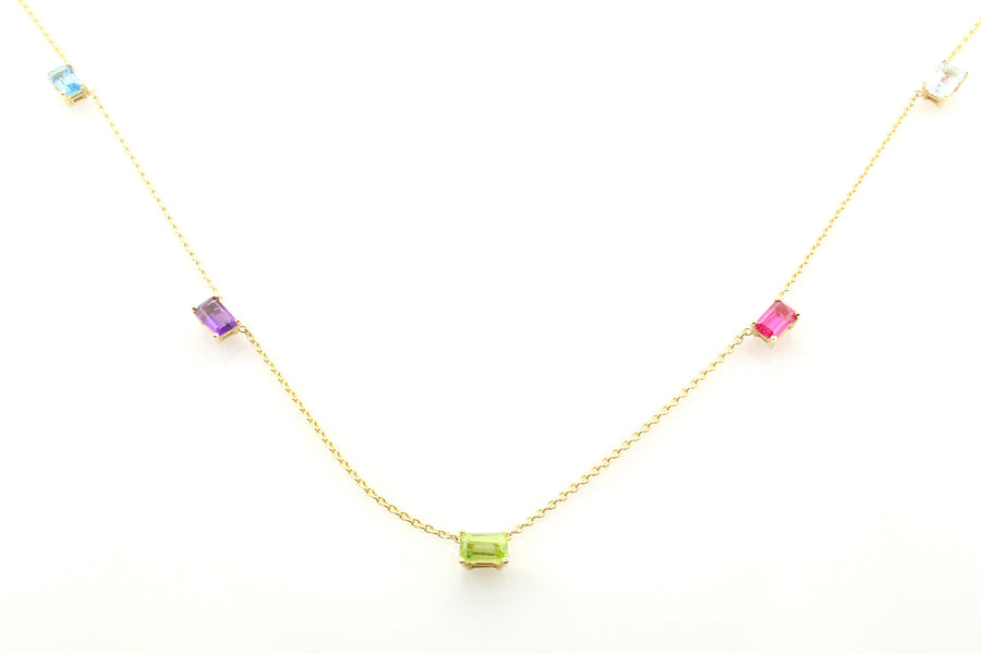 Multiple Birthstone Necklace - Alexis Jae Jewelry