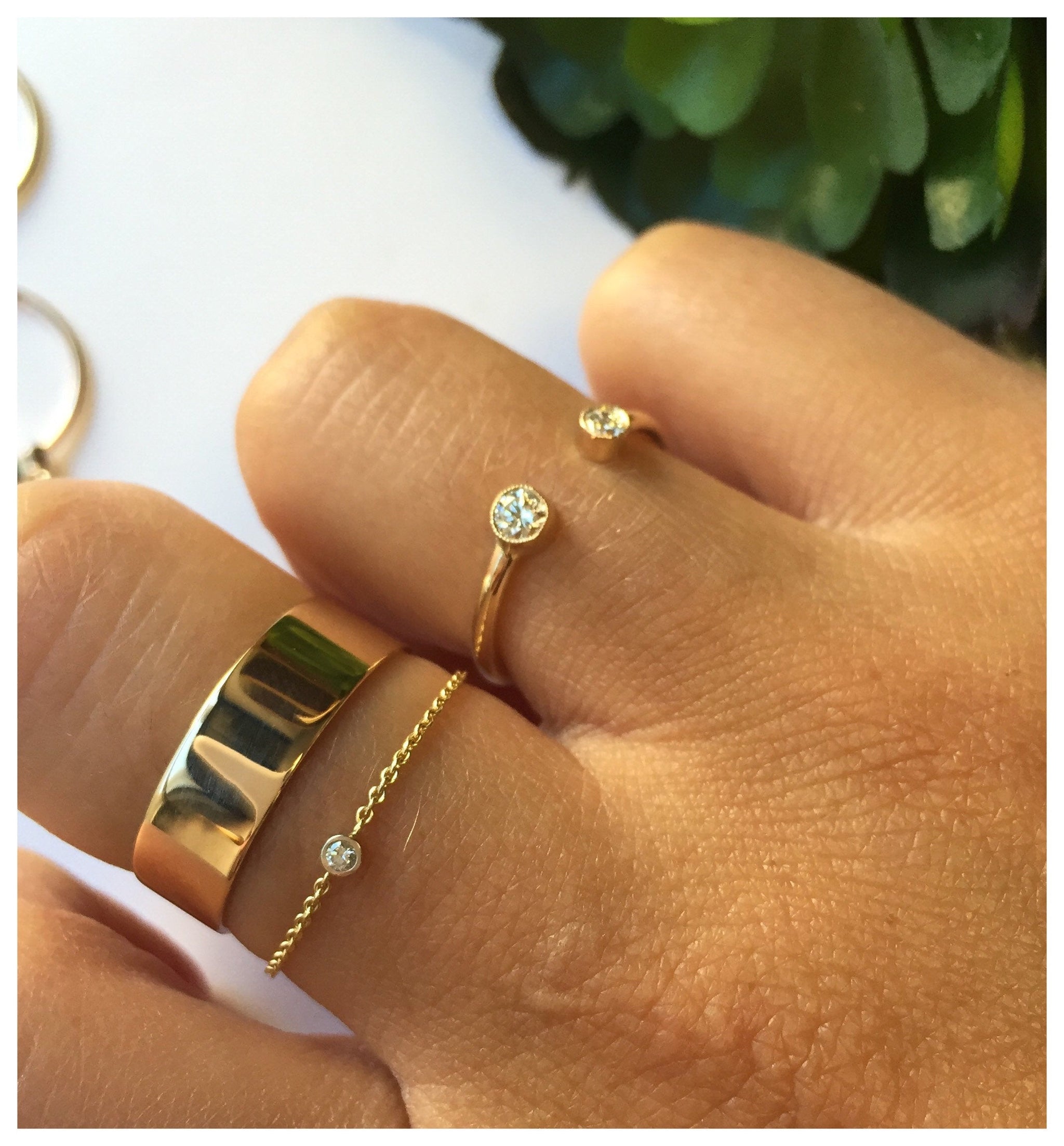 14K Gold Cigar Band – BrookeMicheleDesigns