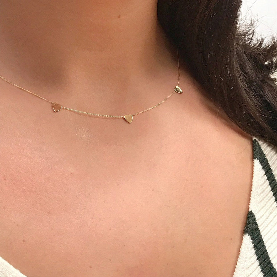 Tiffany & Co. RARE Silver 0.05ct Diamond Multi Heart Link Necklace,  Receipt! | eBay